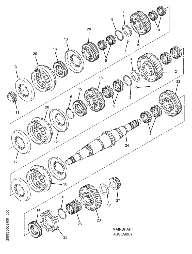 ....SHAFT TRANS MAIN (Intl. 2507860C91)