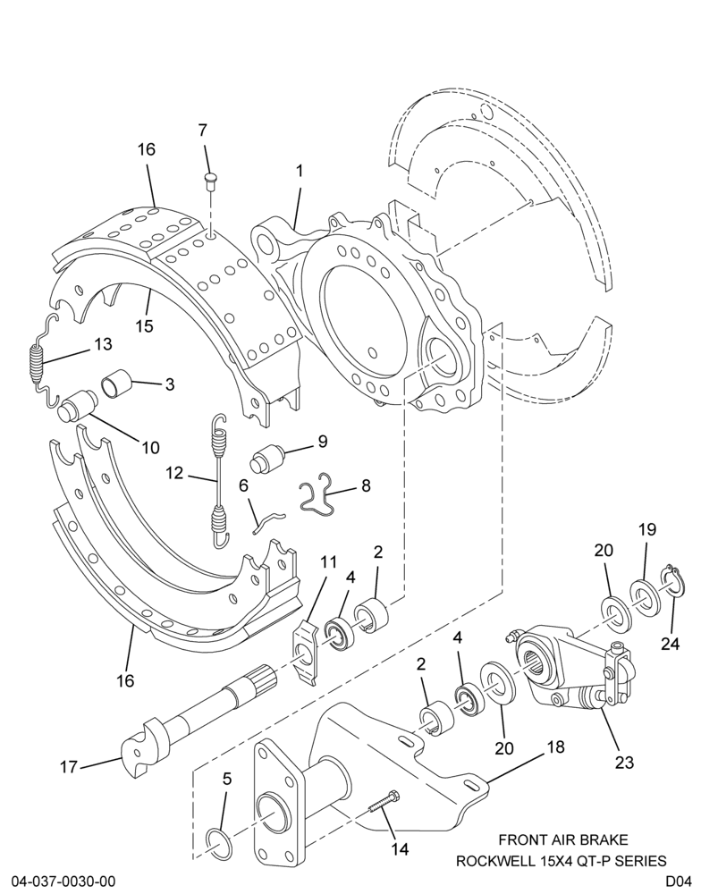 ..BRAKE GROUP REAR LT*16.5 X 7.0 (Intl. 3548322C91)