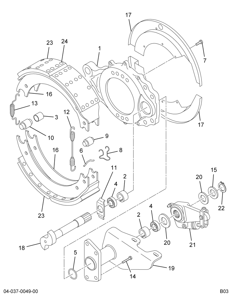 ..BRAKE GROUP FRT LT*15X4 Q+ (Eng. 4C4O-2011-AA)