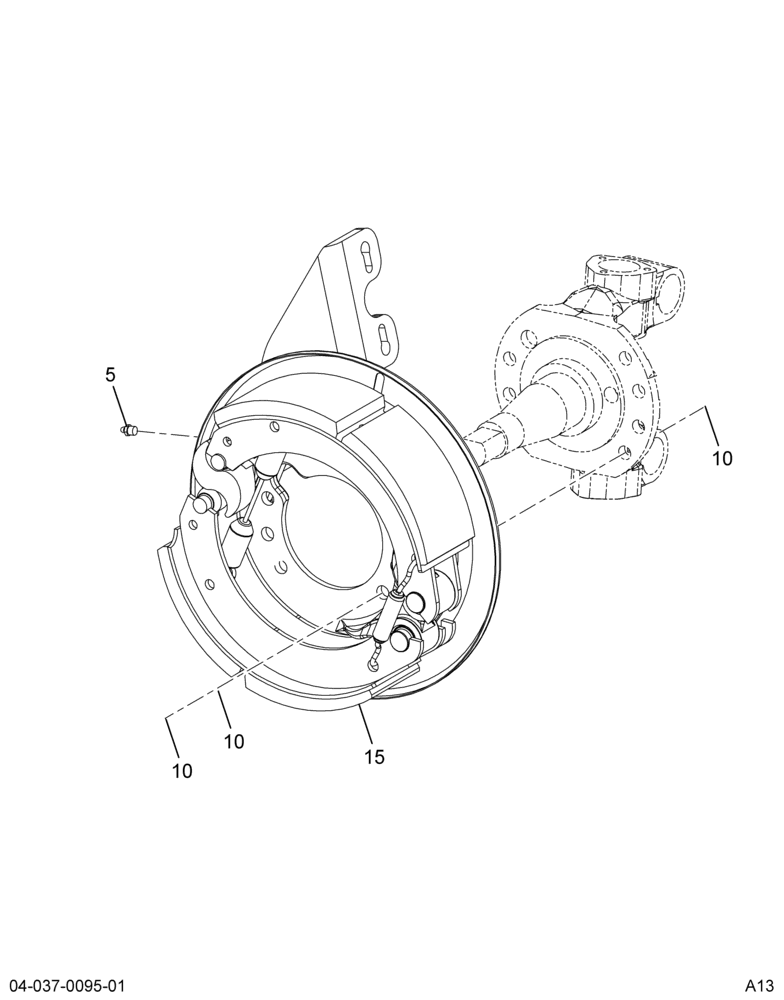 FRT BRAKE INSTL; MERITOR, 15X4, Q+, 10-13.2K AXLE