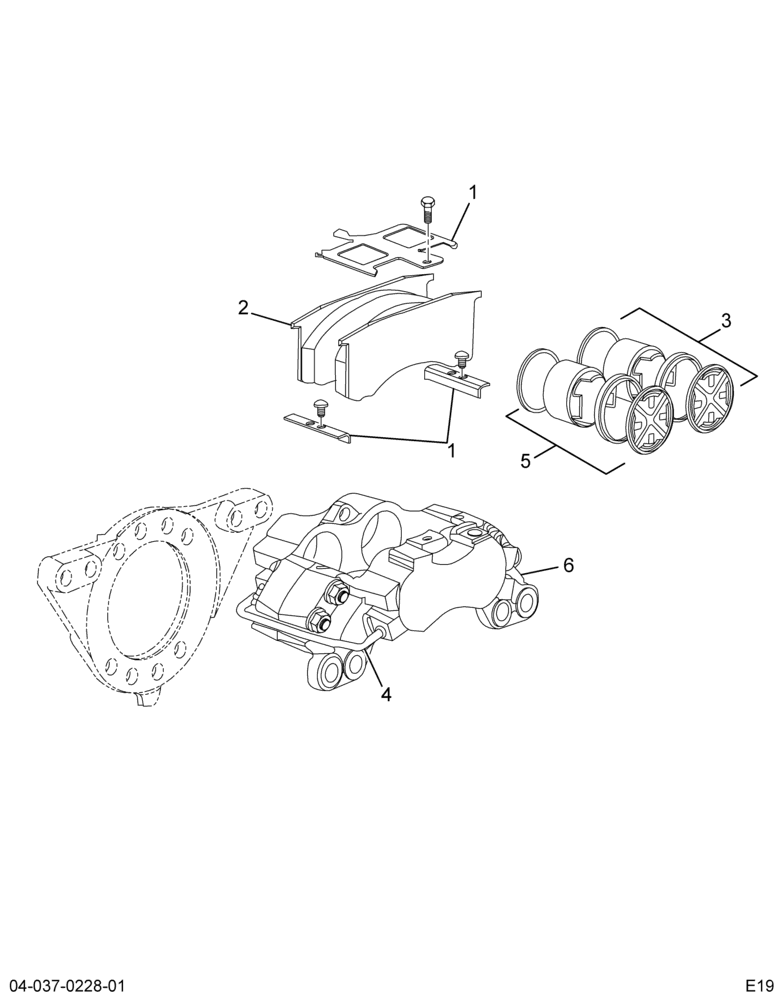 ..BRAKE CALIPER RT RR OR LT FRT (9C4Z-2B121-F)