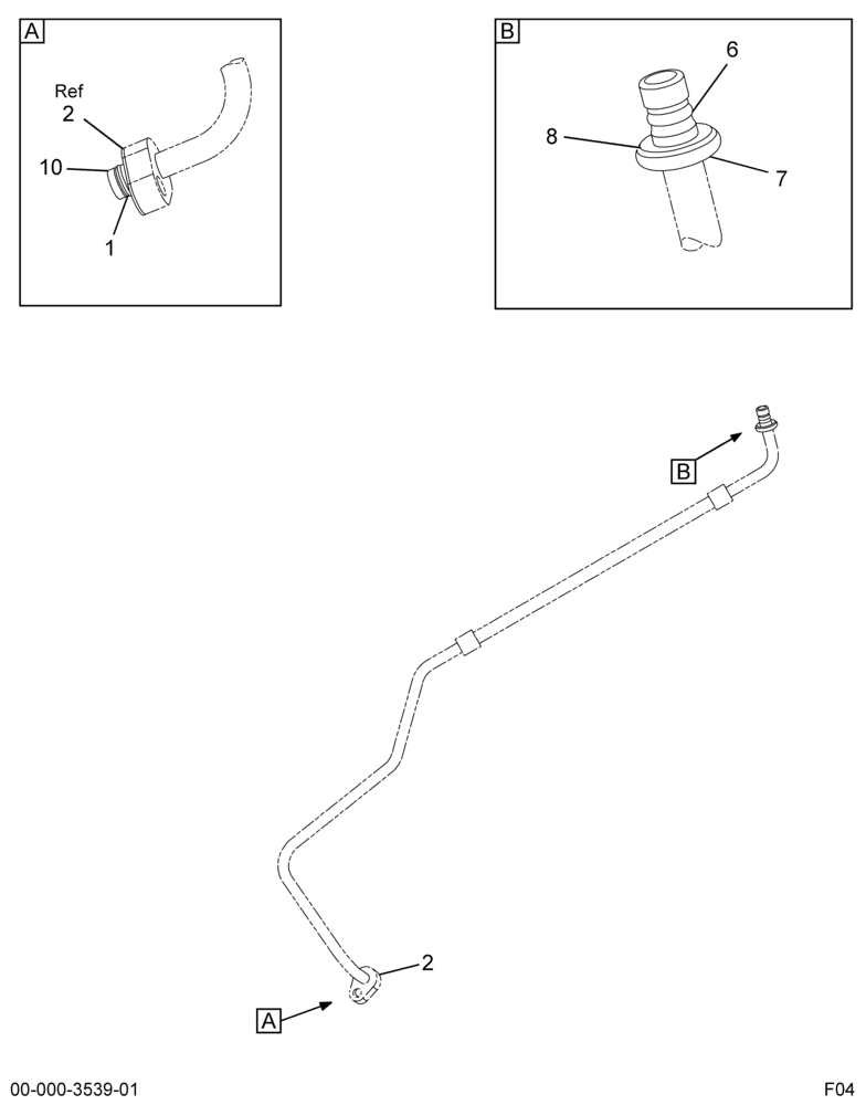 ..HOSE  AC*ASSY  CONDENSER TO EV (4C4Z-19972-CA)