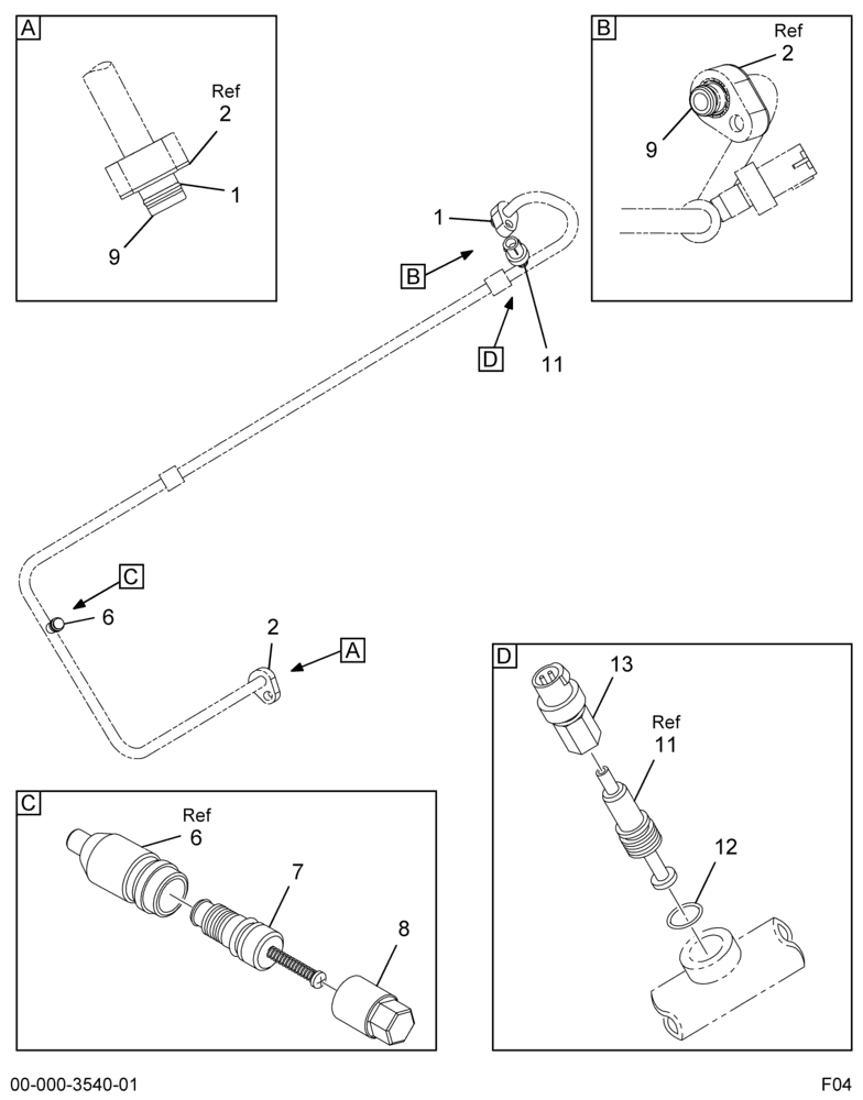..HOSE  AC*ASSY  COMPRESSOR TO C (4C4Z-19972-BA)