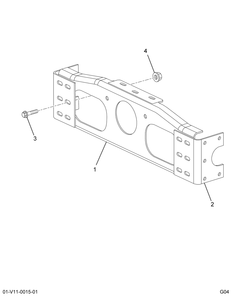 ..CROSSMEMBER *FRONT ASSY W/FRON (Eng. 4C4O-5020-AHA)