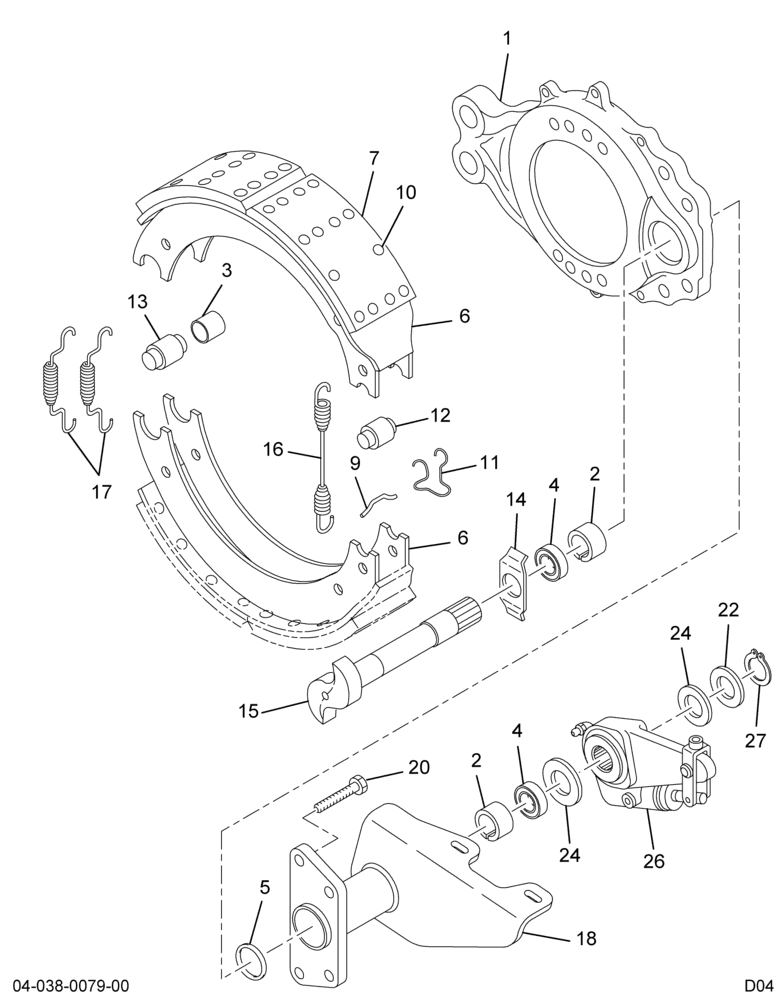 ..BRAKE GROUP REAR LT*16.5X7 Q+ (Eng. 4C4O-2011-RA)