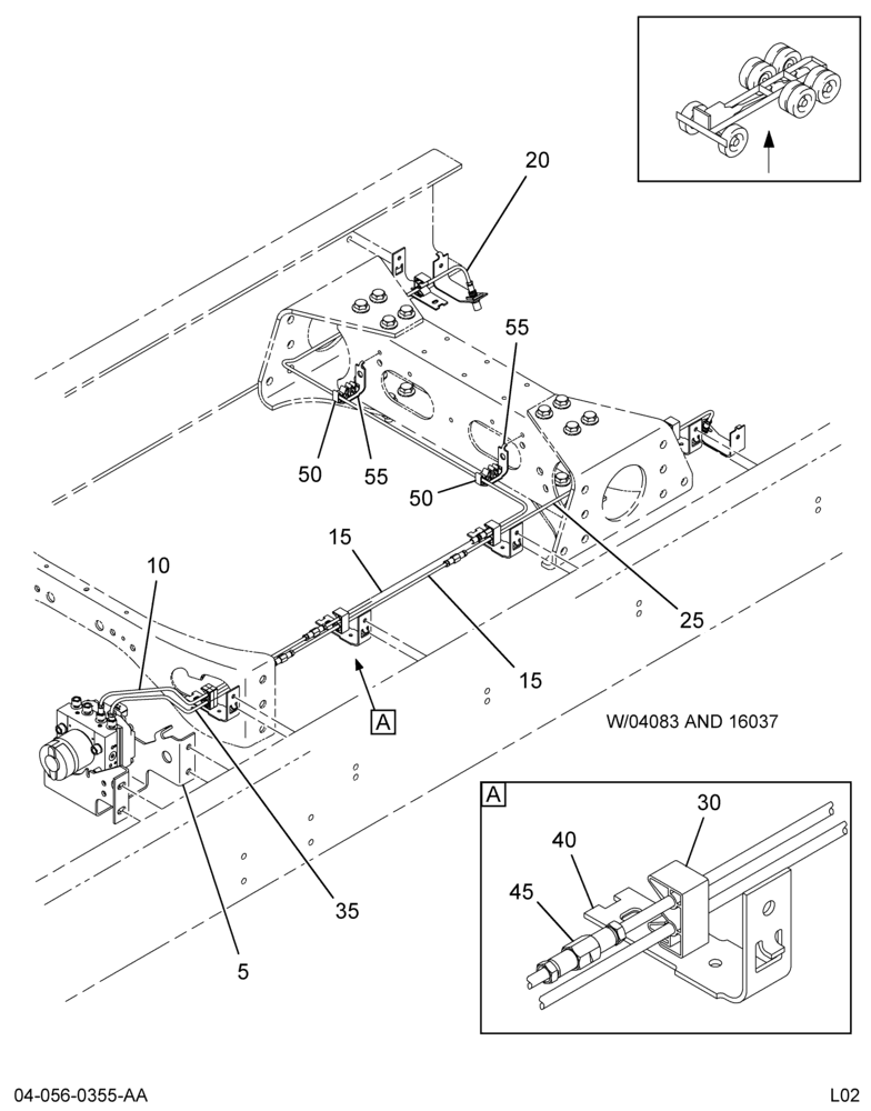 BRK TUBING INSTL; REAR SECTION