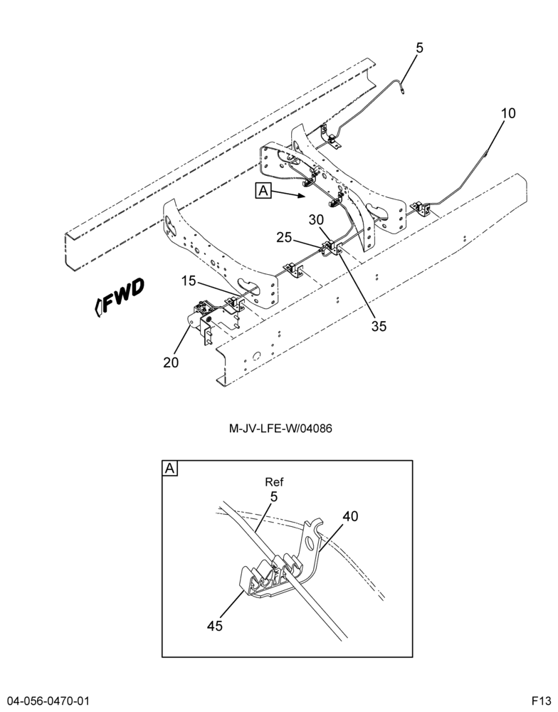 AIR BRK TUBING INSTL; REAR SECTION