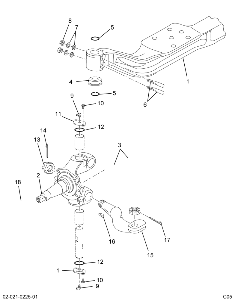 ..AXLE ASSY FRT 02AGN D600N 6K (Eng. 6E7O-3010-CA)