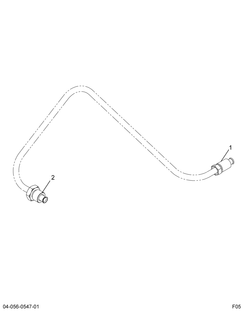 ..TUBE HPB TO LEFT REAR (Intl. 3609562C1)