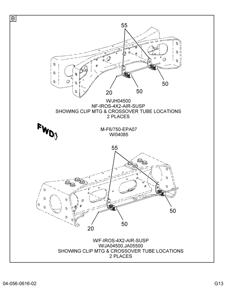 BRK CONTROL MONITOR INSTL; REAR SECTION, W/SUPER CAB 2/2