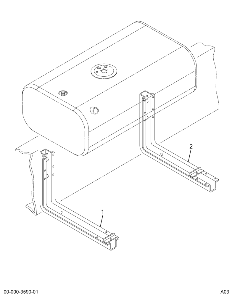 ..FUEL TK*SUPPORTS W/80 GAL D (Eng. 4C4O-9010-RB)