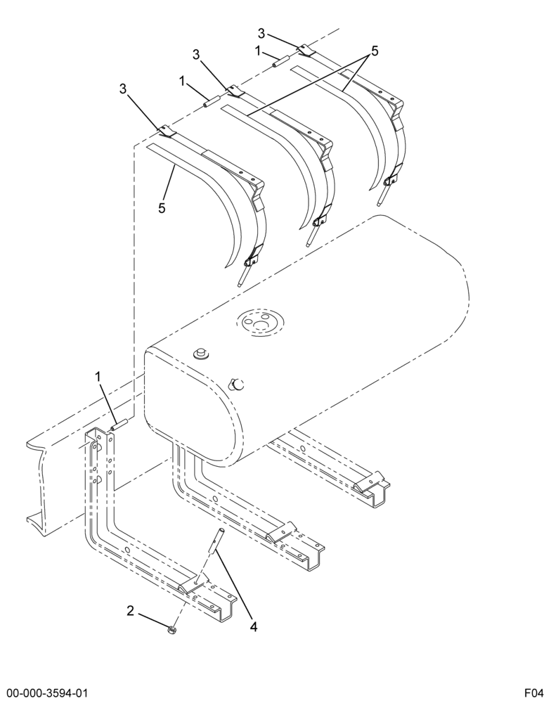 ..FUEL TK*80 GAL LSM STRAP (Eng. 4C4O-5D089-HA)