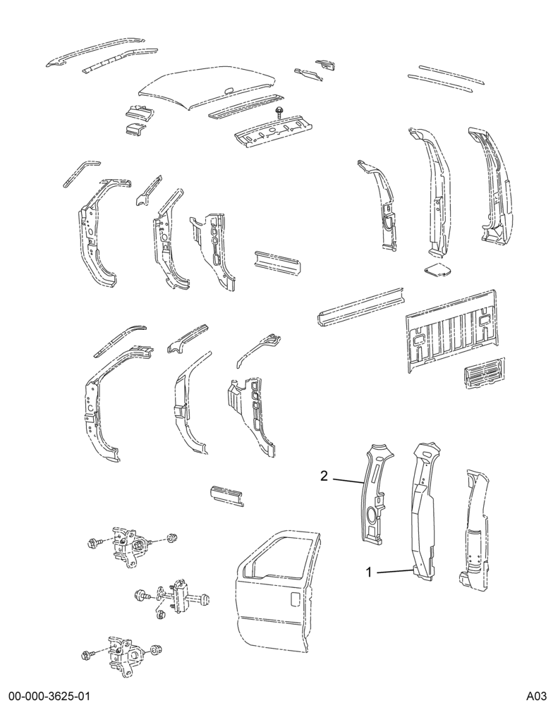 ....PANEL PILLAR ASM BODY RIGHT (Eng. 2C44-6500187-AA)