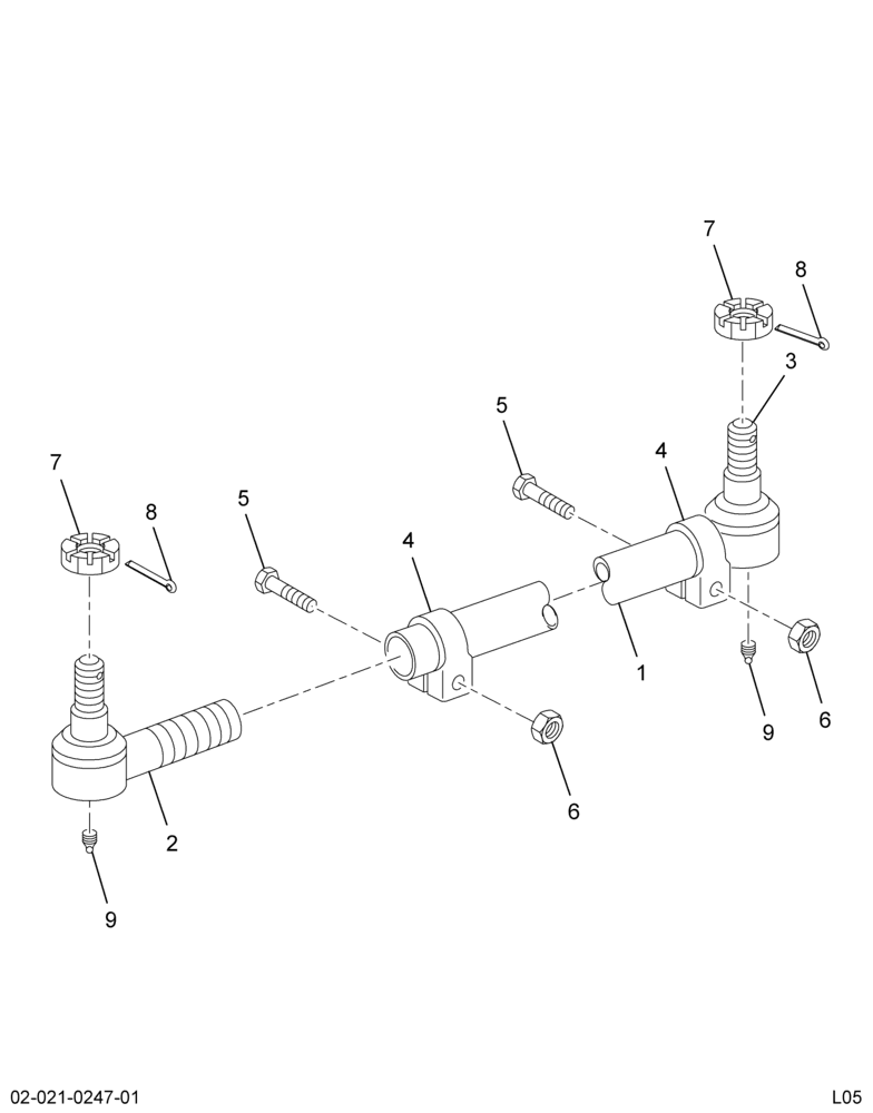 ....ROD ASY W/ENDS CNTR TUBE 53.63 (Intl. 120TR105-1)