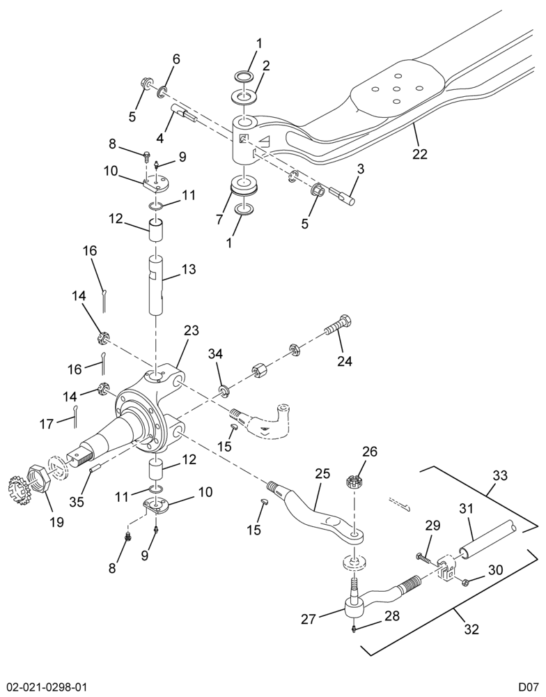 ..AXLE ASM FRT 02ADD SH WB AIR (Eng. 4C4O-3010-EA)