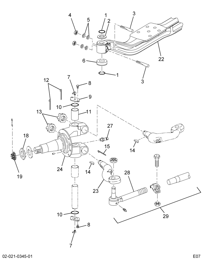..AXLE ASSY FRT 02AGN D600N 6K (Eng. 6E7O-3010-GA)