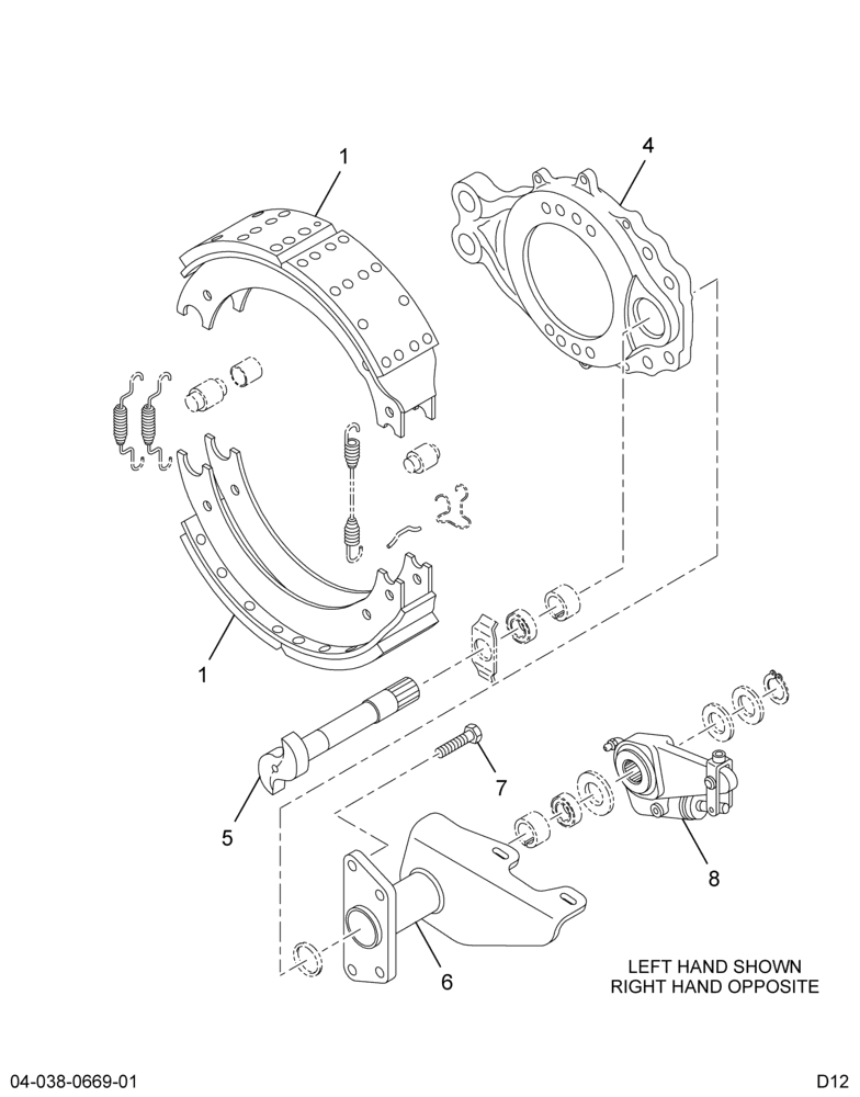 ..BRAKE GROUP REAR LT*16.5X7 Q+ (Intl. 3562547C91)