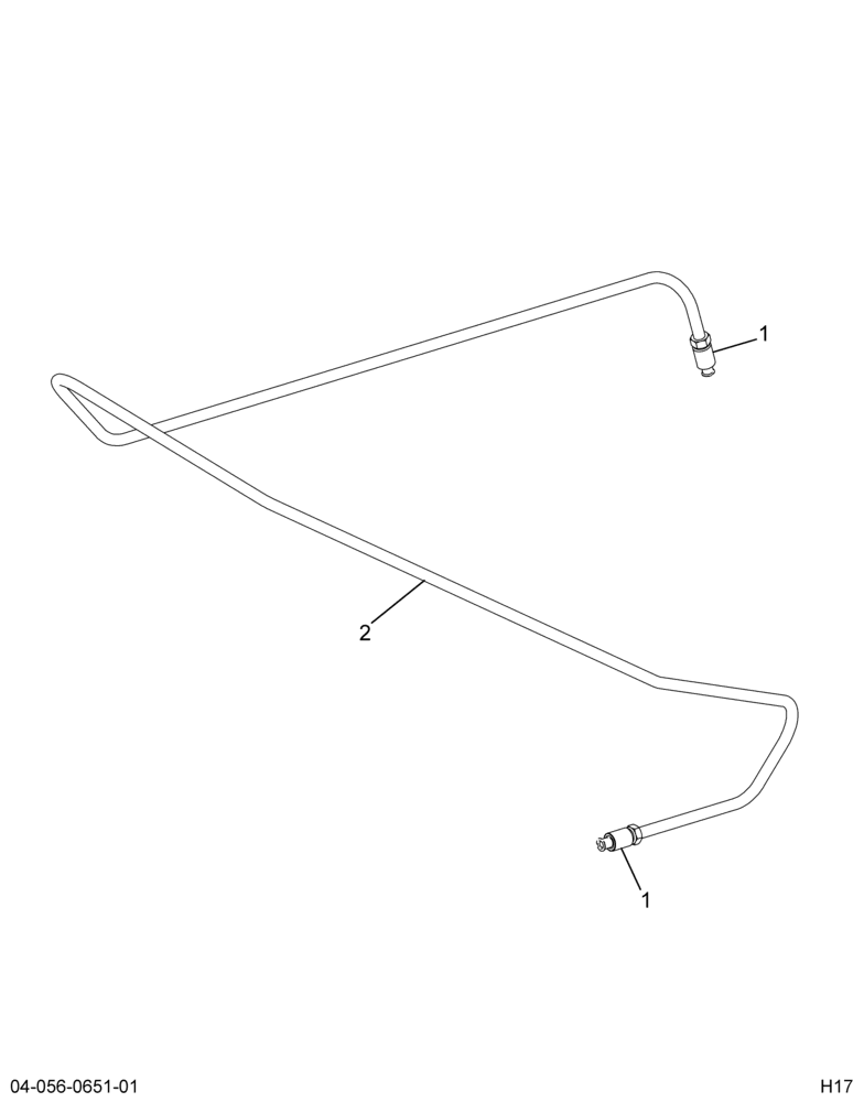 ..TUBE UNION TO REAR CROSSOVER (Intl. 3573792C2)