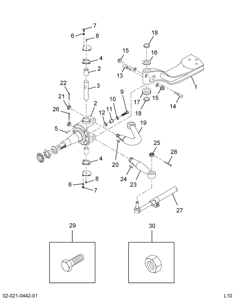 ..AXLE FRT L/BK 02ATP (Intl. 3844641C91)