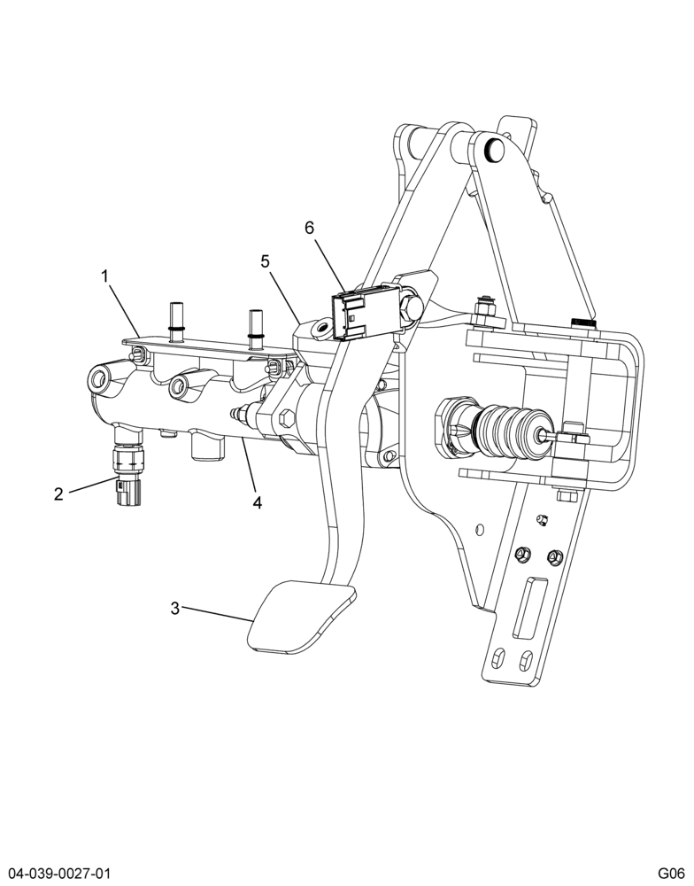 ..CYLINDER HYD PWR BRK W/PEDAL (Eng. 6E7O-2L266-AA)
