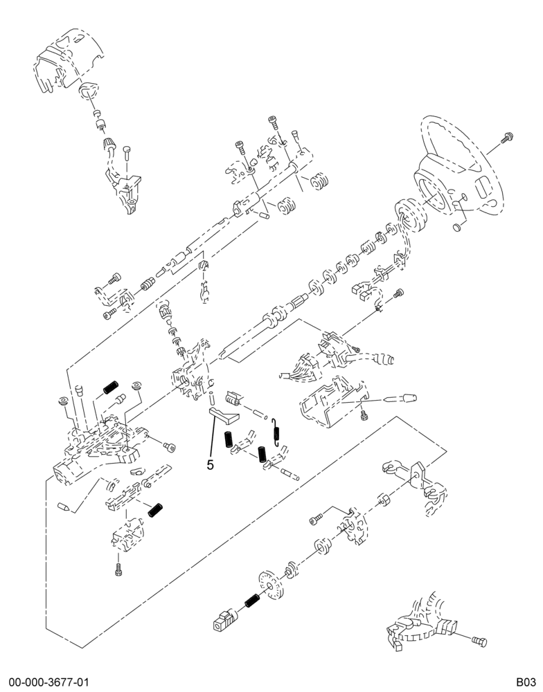 STEERING COLUMN, TILT LEVER