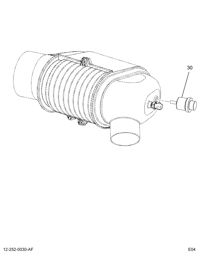 AIR RESTRICTION GAUGE INSTL; (FORD JV V8 ENG)