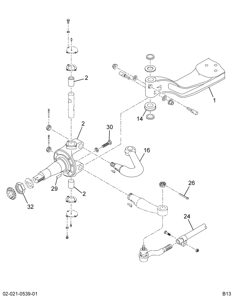 ..AXLE FRT L/BK 02ATP (Intl. 3844581C91)
