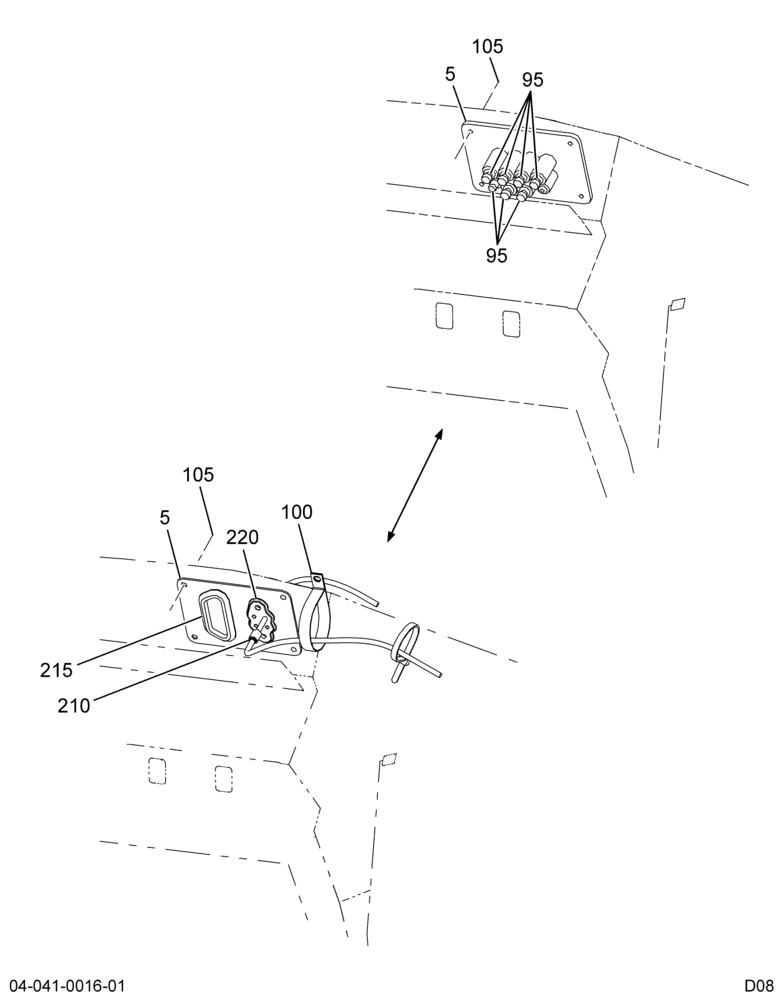 CAB OUTSIDE BRAKE SYSTEM; AIR TUBING