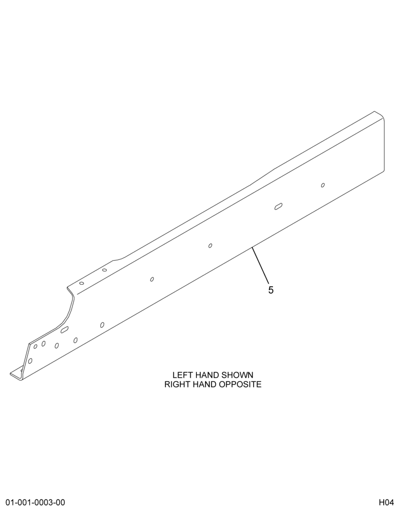 FRAME RAIL SIDEMEMBER; FOR JVCC, 8.0 THK, 120K