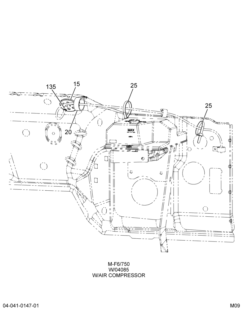 CAB OUTSIDE BRAKE SYSTEM; W/HYDRAULIC BRAKES