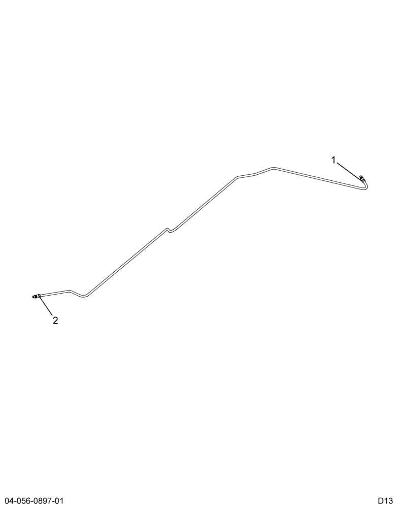 ..TUBE , TEE TO REAR CROSSOVER (Intl. 3590506C3)