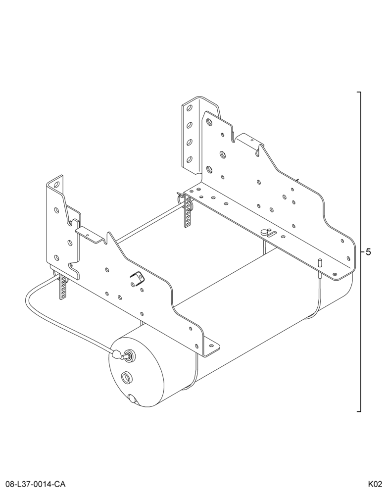 AIR TANK TUBING; WET/SECONDARY TANK, BBAT MODULE (ABR #6)