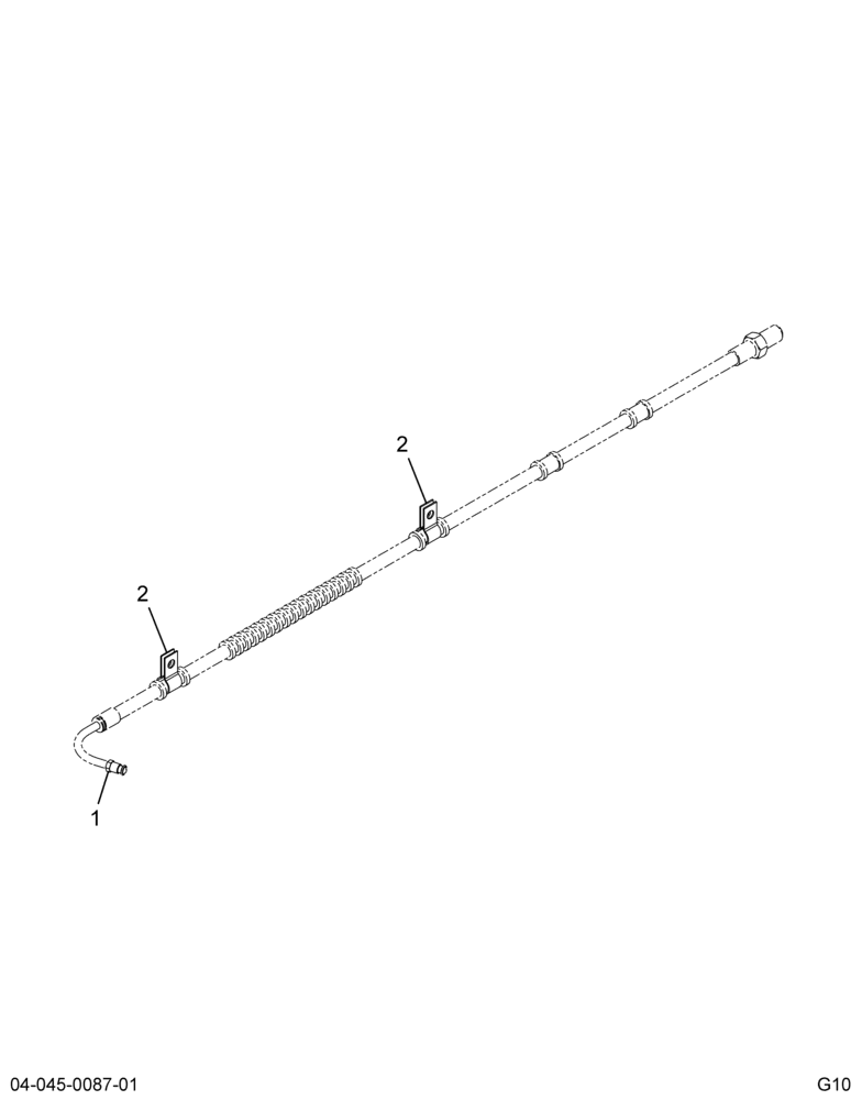 ..HOSE HYD BK  FRONT DROP (4C4Z-2078-E)