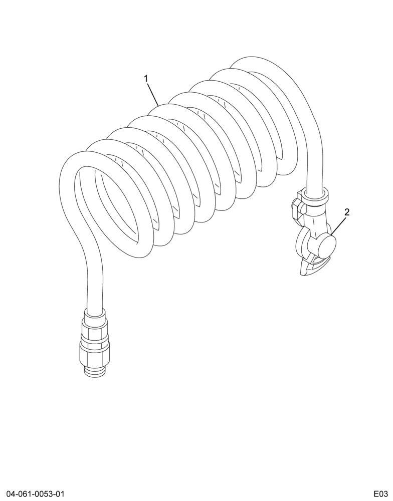 ..HOSE AIR TRAILER EMRG/RED (Eng. 4C4O-5961-PA)