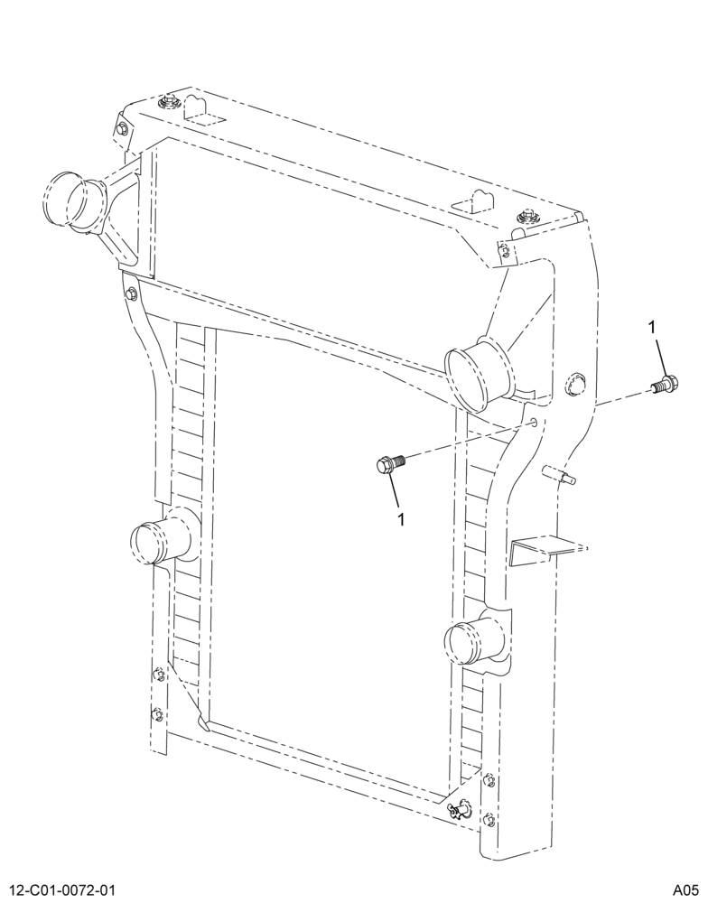 ......KIT RADIATOR FRAME HARDWARE (4C4Z-8K008-BA)