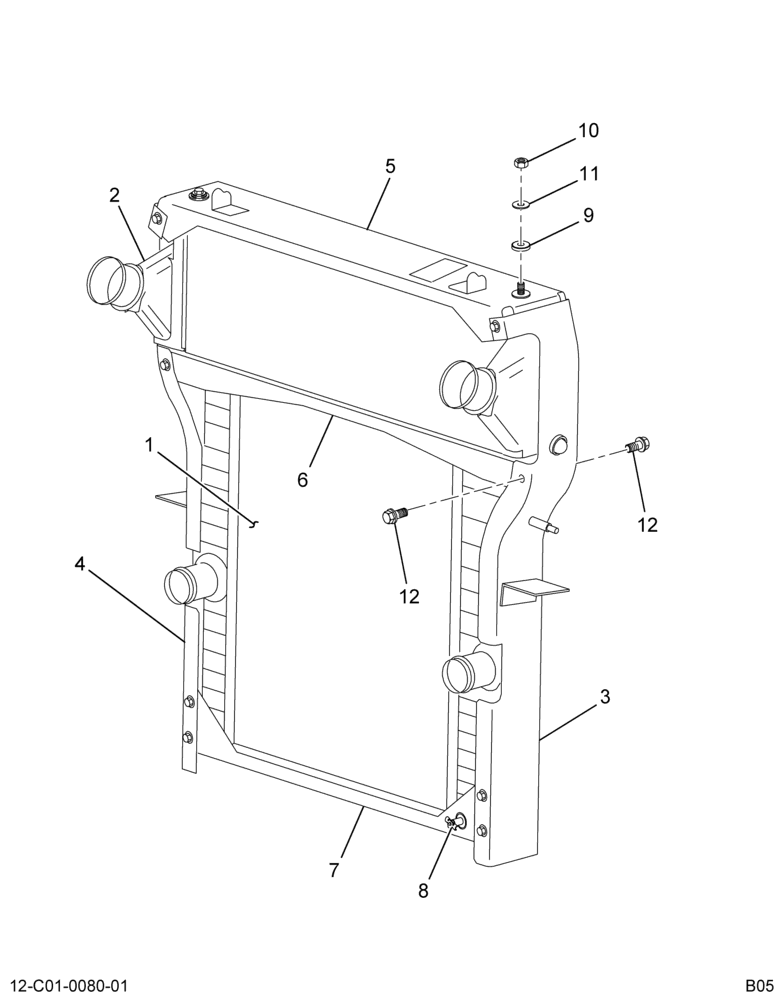 ....RADIATOR,ASM ALUM W/OIL CLR (4C4Z-8005-JA)