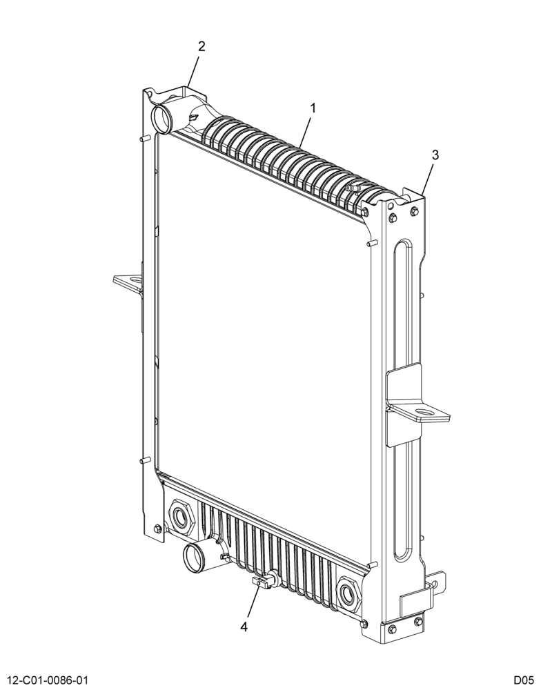 ....RADIATOR ASM  W/INTANK XMSN CO (Intl. 3593595C3)