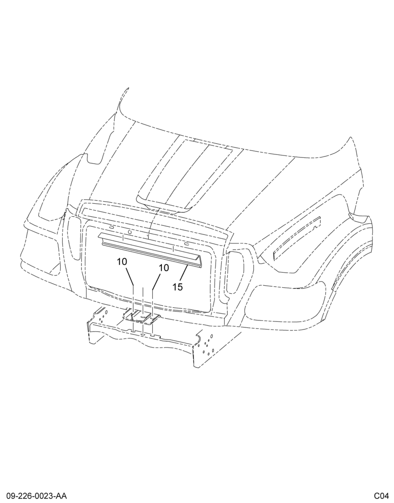 HOOD HINGE INSTL