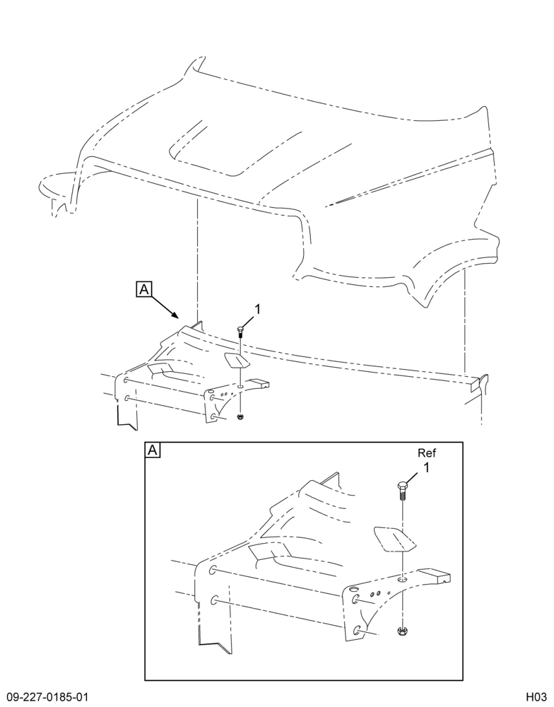 ..BUMPER HOOD REST STRIKER ASY (F81Z-16C866-AA)