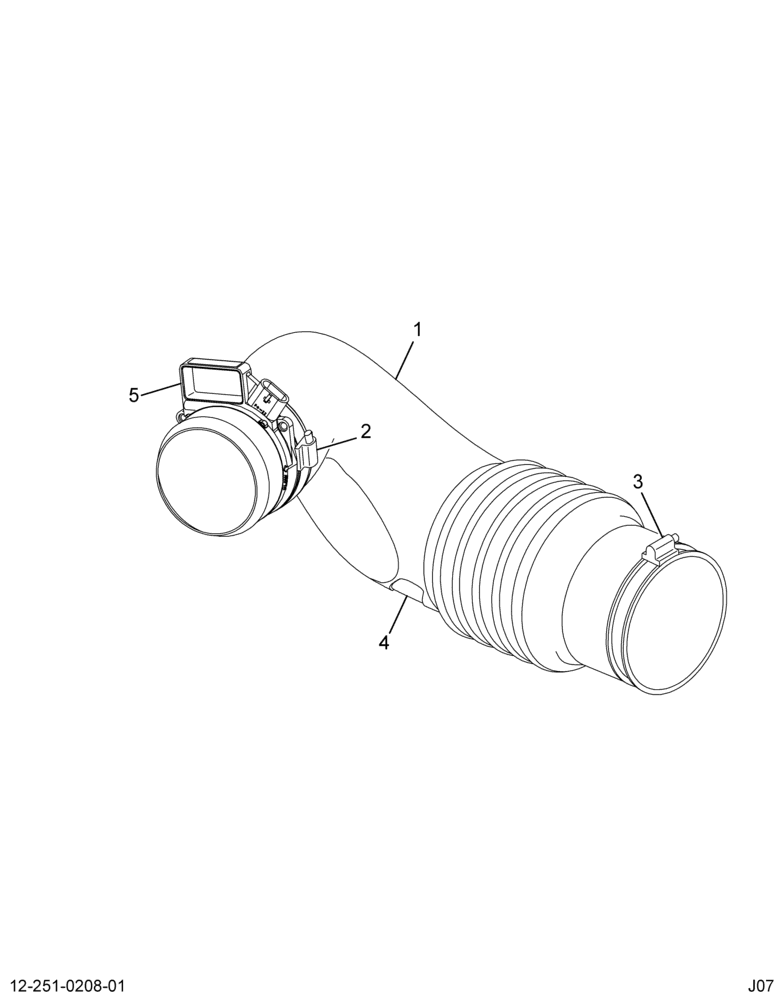..HOSE AIR CLEANER  CLEAN SIDE D (6E7Z-9C675-DA)