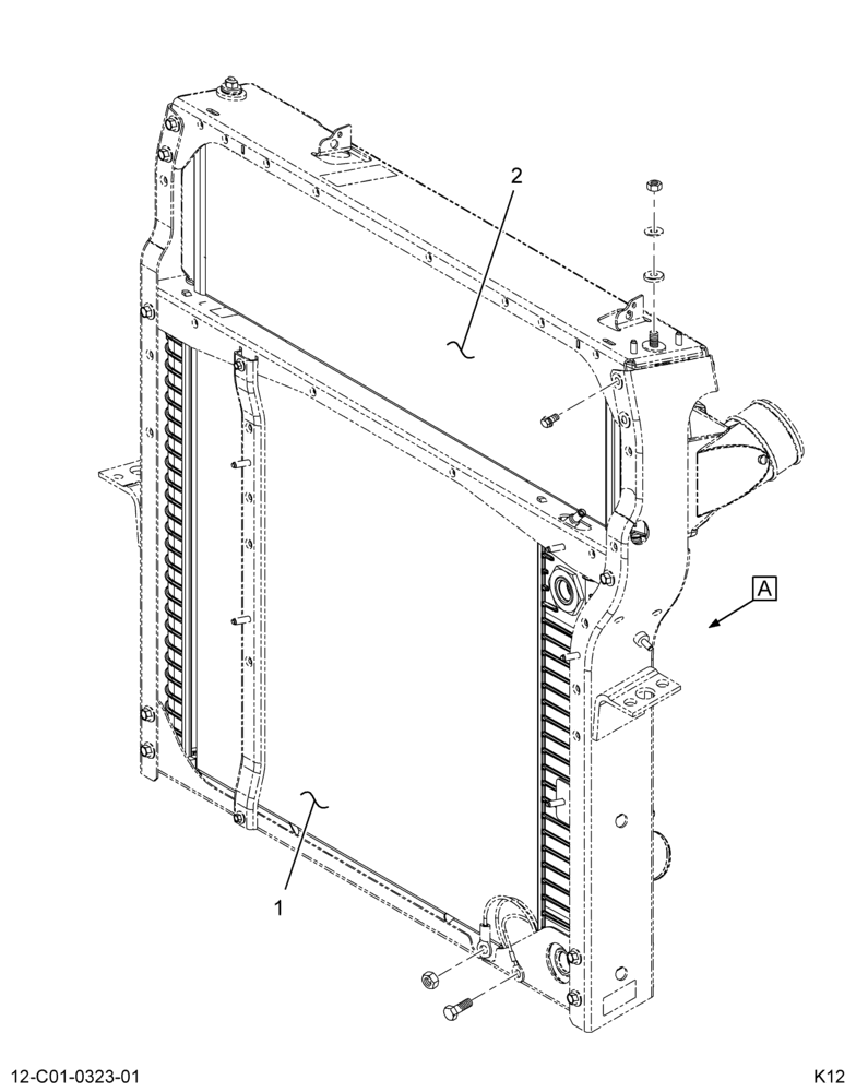 ....RADIATOR/CAC/OC/FRAME (8C4Z-8009-CA) 1/2