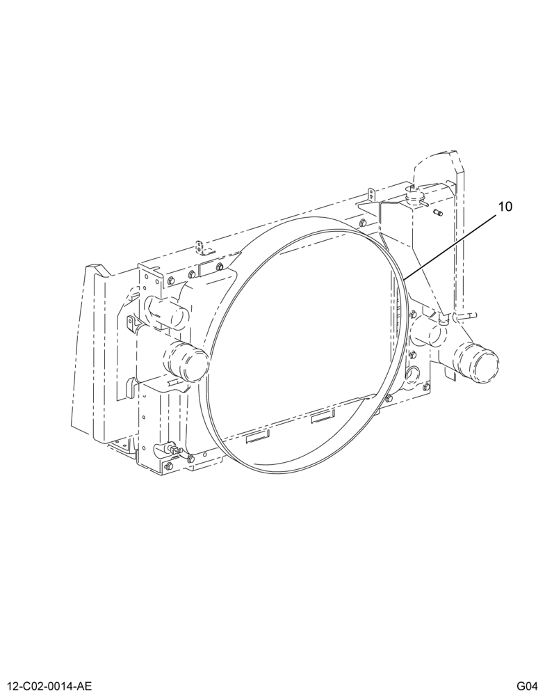 FAN SHROUD INSTL; COOLING PKG, (ABR#2)