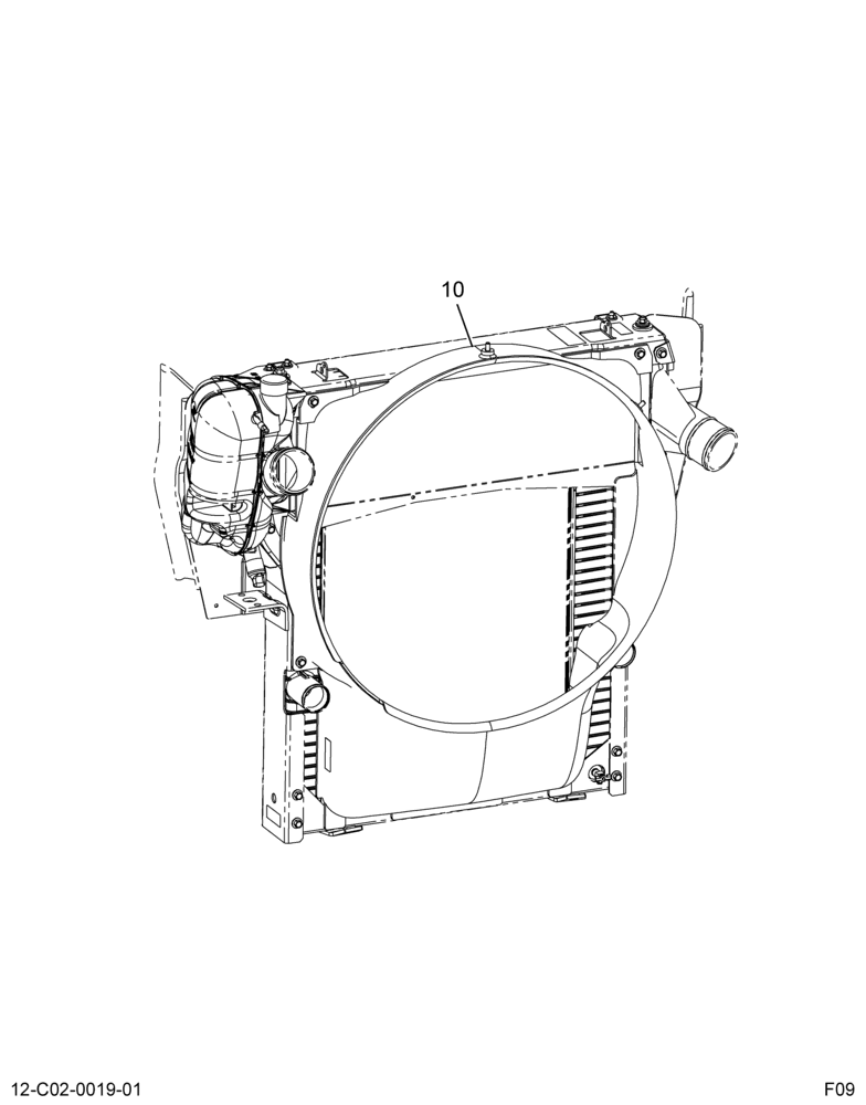 FAN SHROUD INSTL; COOLING PKG, (ABR#2)