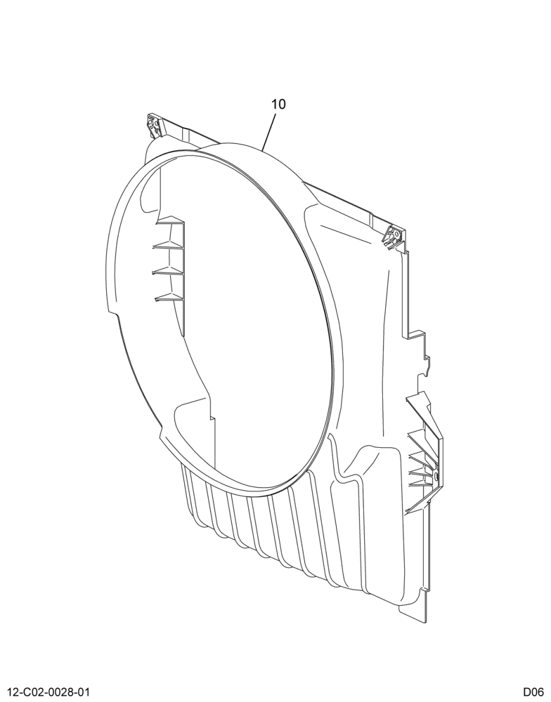 FAN SHROUD INSTL; COOLING PKG, (ABR#2)