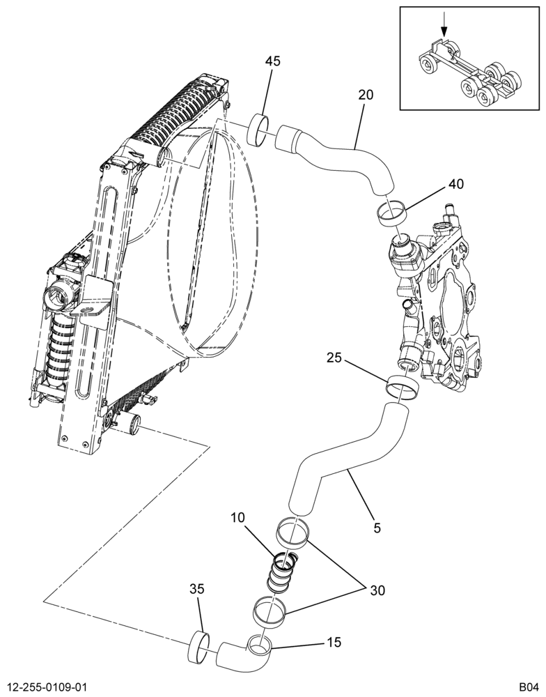 RAD HOSING INSTL; (INTL I6)