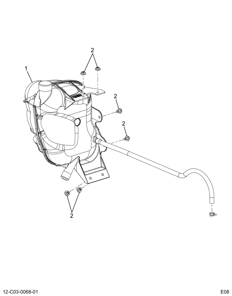 ..RADIATOR DEAERATION TANK - (6C4Z-8A080-C2)