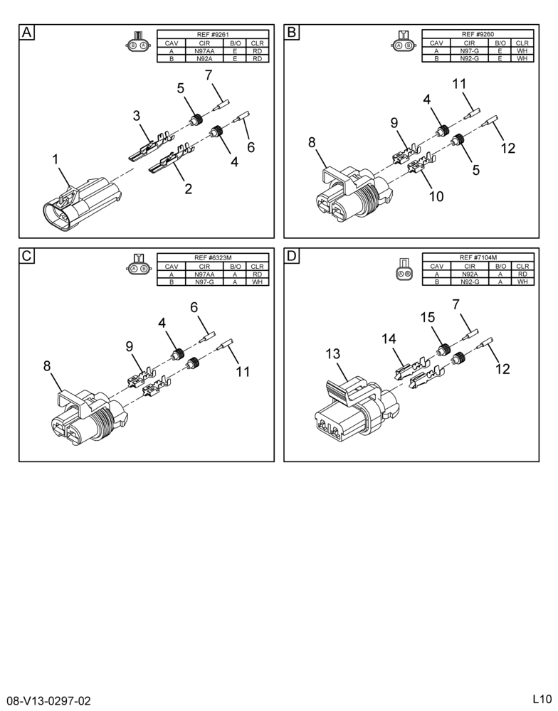 ..CABLE ASM*CLEAN PWR FEED  1700 (4C4Z-14A411-DA) 2/2