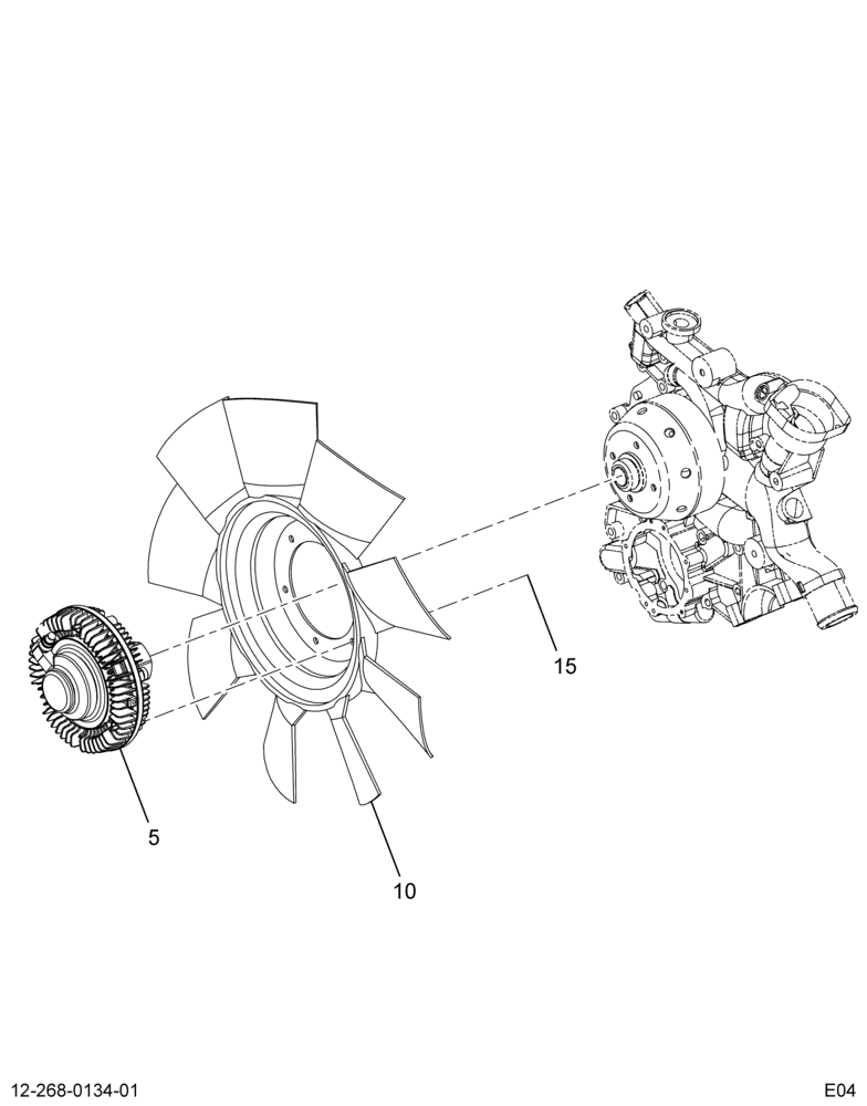 FAN DRIVE INSTL; BORG WARNER 585