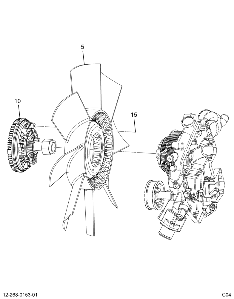 FAN DRIVE INSTL; BORG WARNER SA75