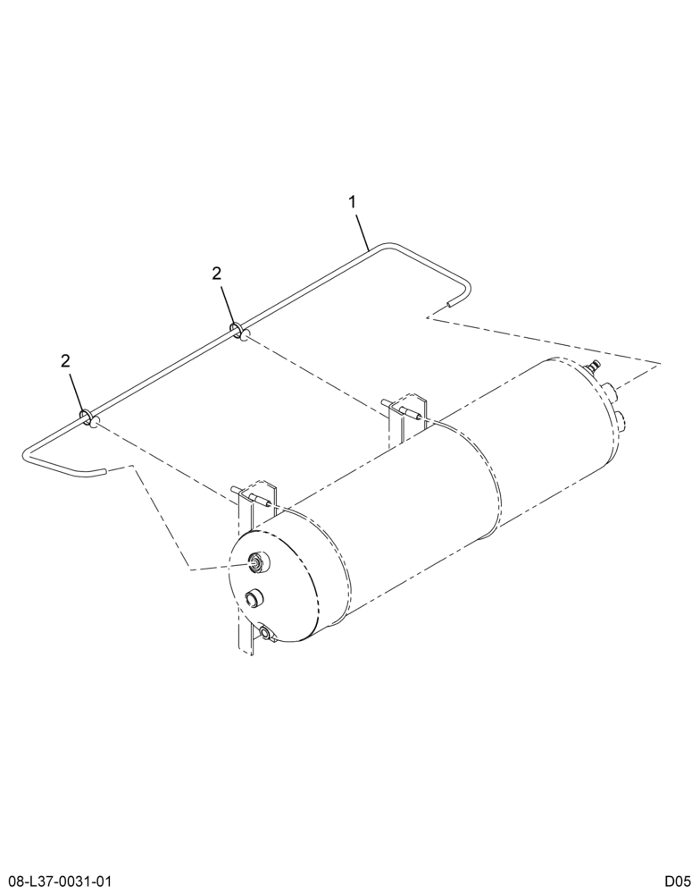 ..BRAKE WET/2NDRY AIR TNK TUBING (Intl. 3574633F93)